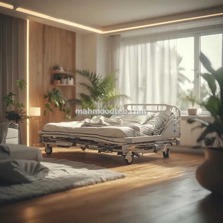 اجاره تخت بیمارستانی دو شکن مکانیکی در تهران